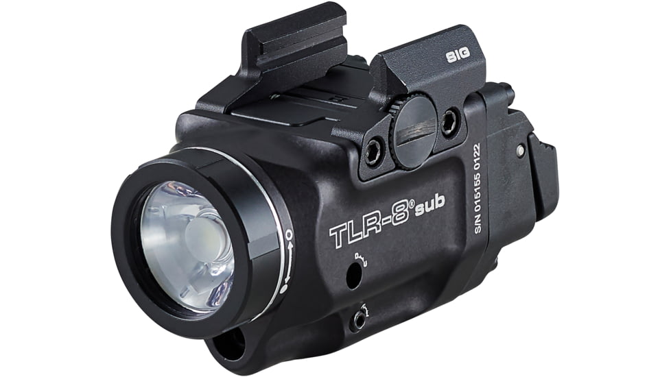 USED Streamlight TLR-8 Sub For SIG P365/XL LED Weapon Light w/ Red Laser, CR123A Lithium, White, 500 Lumens, Black, 69417, EDEMO7, Used, Condition Fair, Condition Fair, Used
