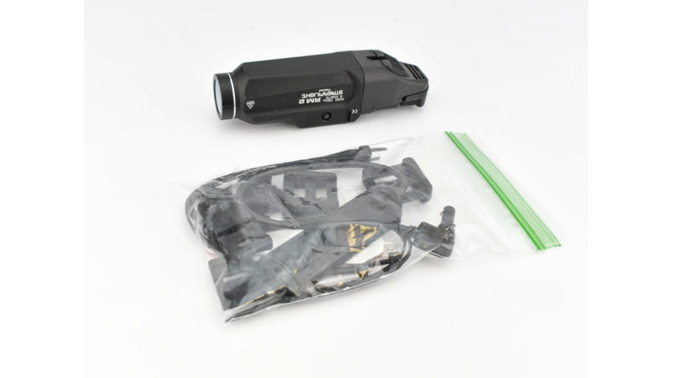 Streamlight TLR Low Profile Lighting System, Gun Light &amp; Remote Pressure Switch, CR123A, White, 1000 Lumens, Black, 69450