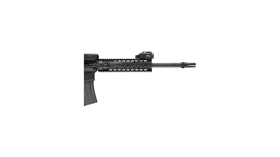 Streamlight TLR RM 1 Compact Rail Mounted LED Tactical Weapon Light w/Green Laser, CR123A, White, 500 Lumens, Black, 69444