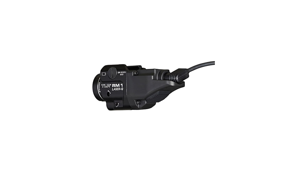 Streamlight TLR RM 1 Compact Rail Mounted LED Tactical Weapon Light w/Green Laser, CR123A, White, 500 Lumens, Black, 69444