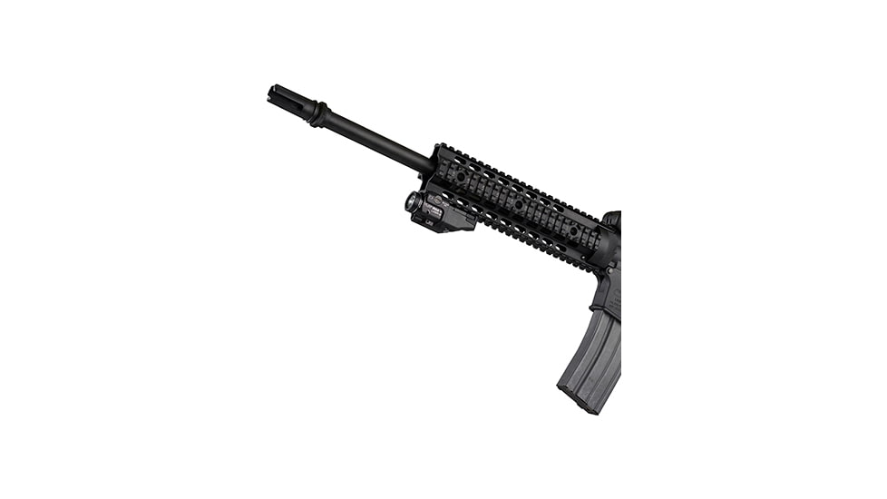 Streamlight TLR RM 1 Compact Rail Mounted LED Tactical Weapon Light w/Green Laser, CR123A, White, 500 Lumens, Black, 69444