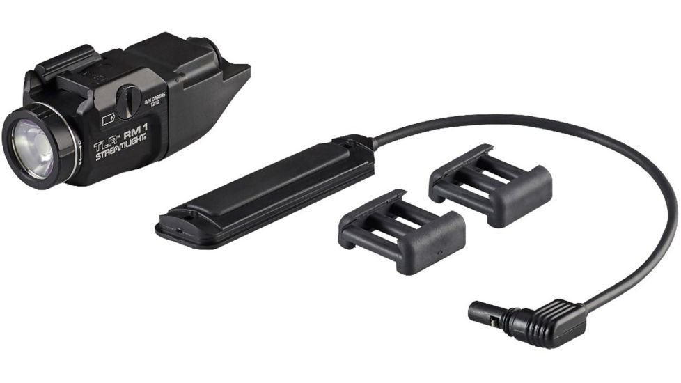 Streamlight Compact Lighting System, CR123A, Weapon Light and Remote Pressure Switch, White, 500 Lumens, Black, 69440