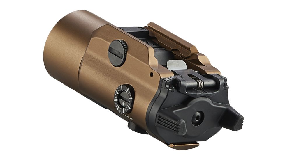 Streamlight TLR-VIR II Weapon Flashlight and IR Laser , CR123A, White, 300 Lumens, Coyote, 69191