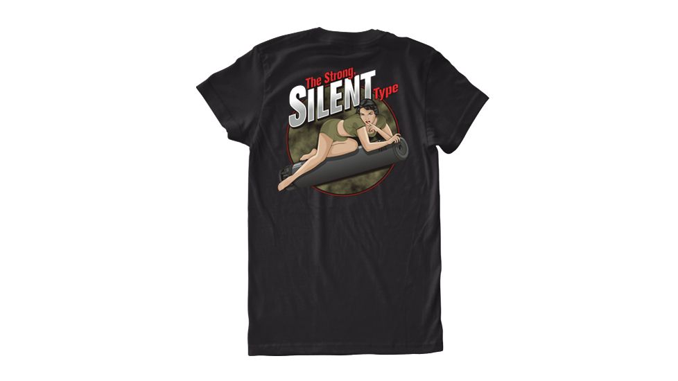 Surefire Anvil T-Shirt - Brunette Supressor Girl, Black - S