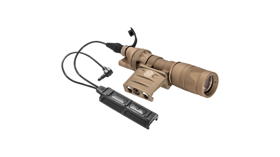 SureFire M313V Scout LED Weapon Lights w/Switch Assembly and Offset Mount, CR123A, White, 250 Lumens, Tan, M313V-TN