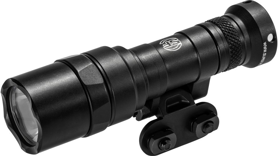 SureFire M340C Mini Scout Light Pro 1 x CR123A LED Compact Weapon Light, 500 Lumens, Swivel, Picatinny, w/ Z68 Click ON/OFF Tailcap, Anodized, Black, M340C-BK-PRO