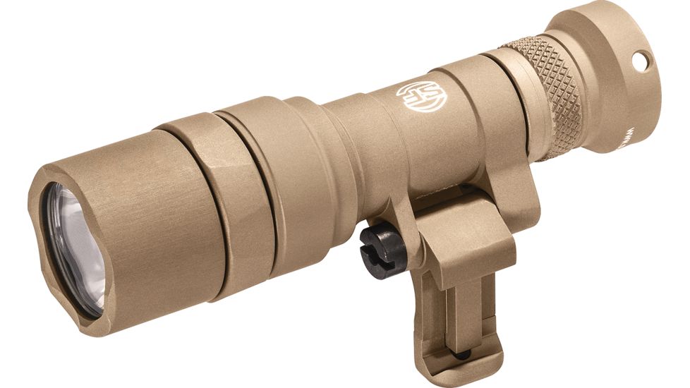 SureFire M340C Mini Scout Light Pro 1 x CR123A LED Compact Weapon Light, 500 Lumens, Swivel, Picatinny, w/ Z68 Click ON/OFF Tailcap, Anodized, Tan, M340C-TN-PRO