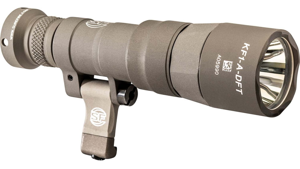 SureFire M340DFT-PRO Turbo Series 18350/123A High Candela 3-Volt Dual Fuel Scout Pro LED Weapon Light, 123A, 550 Lumens, Tan, M340DFT-TN-PRO