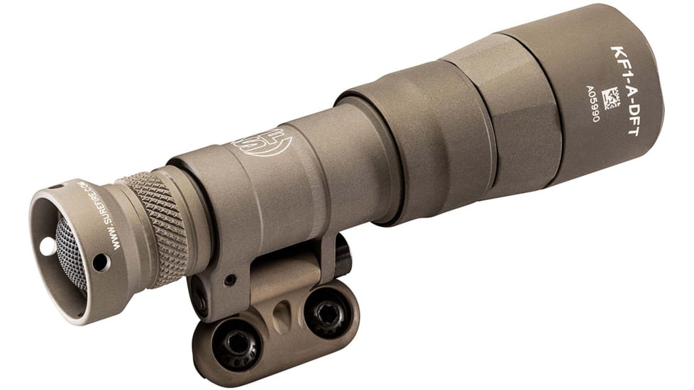SureFire M340DFT-PRO Turbo Series 18350/123A High Candela 3-Volt Dual Fuel Scout Pro LED Weapon Light, 123A, 550 Lumens, Tan, M340DFT-TN-PRO