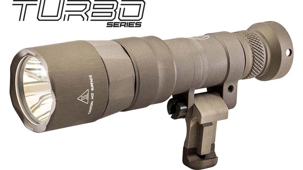 SureFire M340DFT-PRO Turbo Series 18350/123A High Candela 3-Volt Dual Fuel Scout Pro LED Weapon Light, 123A, 550 Lumens, Tan, M340DFT-TN-PRO