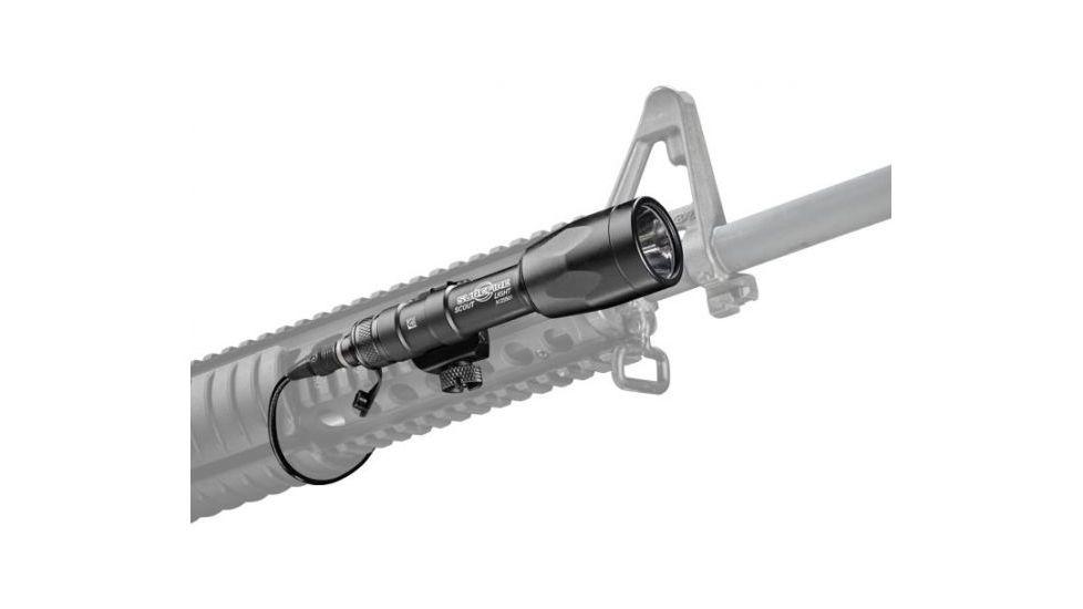 SureFire M600P Fury Scout Light Rail-Mountable White LED WeaponLight,600 Lumens,Black M600P-A-BK