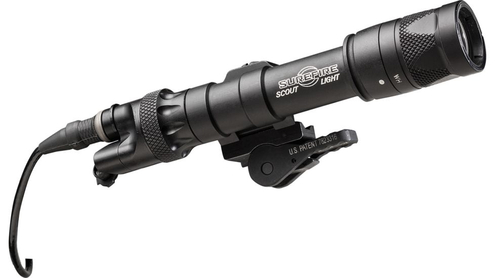 SureFire M622V Scout LED Weapon Light, 123A, White, 350 Lumens, Black, M622V-BK