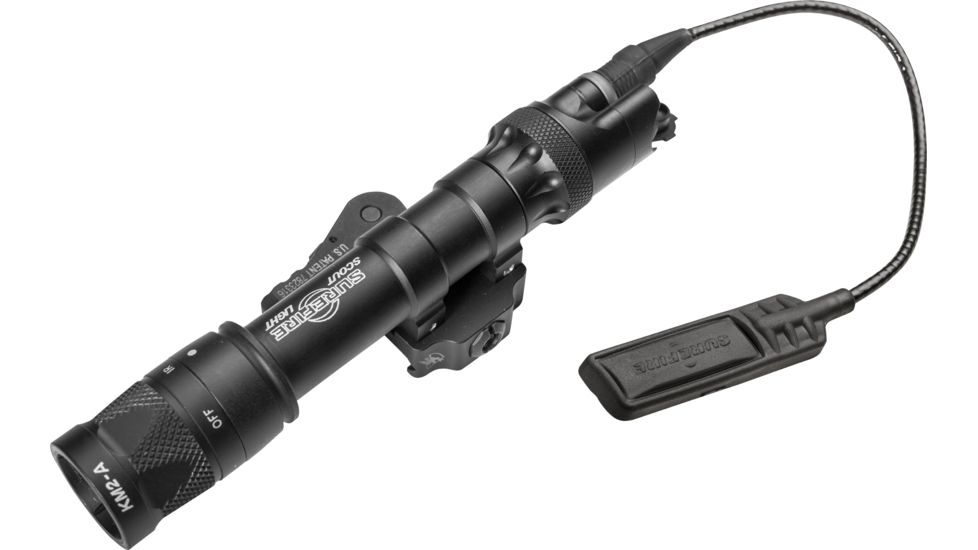 SureFire M622V Scout LED Weapon Light, 123A, White, 350 Lumens, Black, M622V-BK