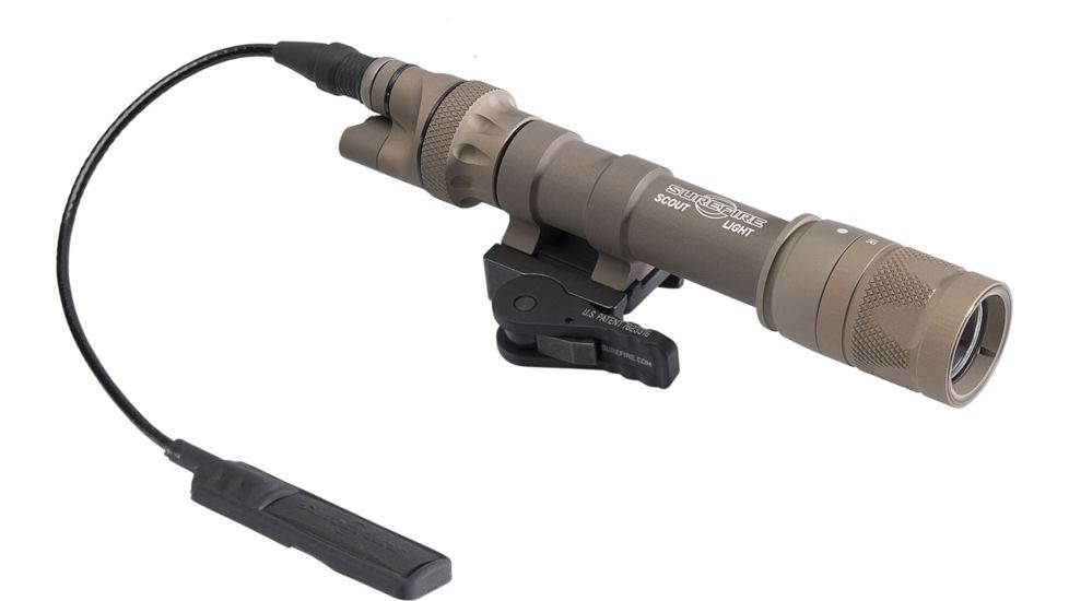 SureFire M622V Scout LED Weapon Light, 123A, White, 350 Lumens, Tan, M622V-TN