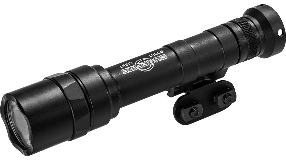 SureFire M640U Scout Light Pro 2 x CR123A LED Weapon Light, 1000 Lumens, Swivel, Picatinny, w/ Z68 Click ON/OFF Tailcap, Anodized, Black, M640U-BK-PRO