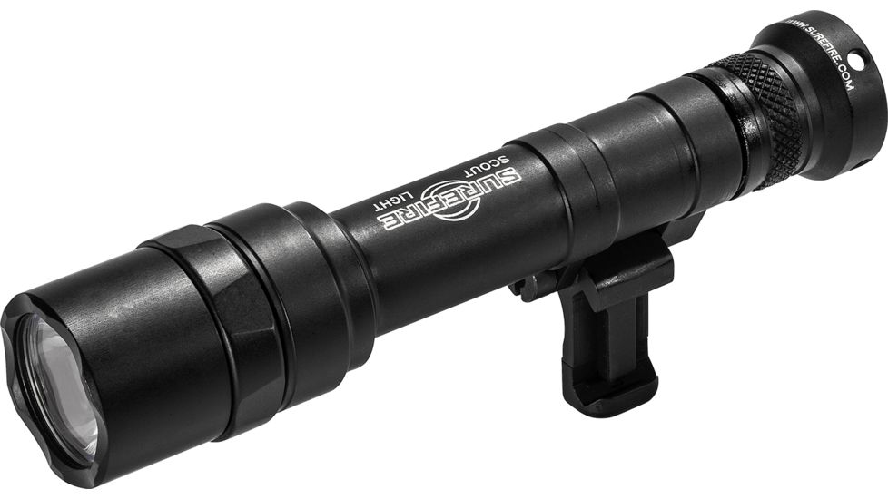 SureFire M640U Scout Light Pro 2 x CR123A LED Weapon Light, 1000 Lumens, Swivel, Picatinny, w/ Z68 Click ON/OFF Tailcap, Anodized, Black, M640U-BK-PRO