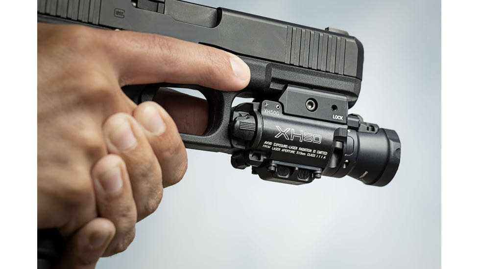 SureFire Ultra-High Green Laser WeaponLight, Black, XH50G