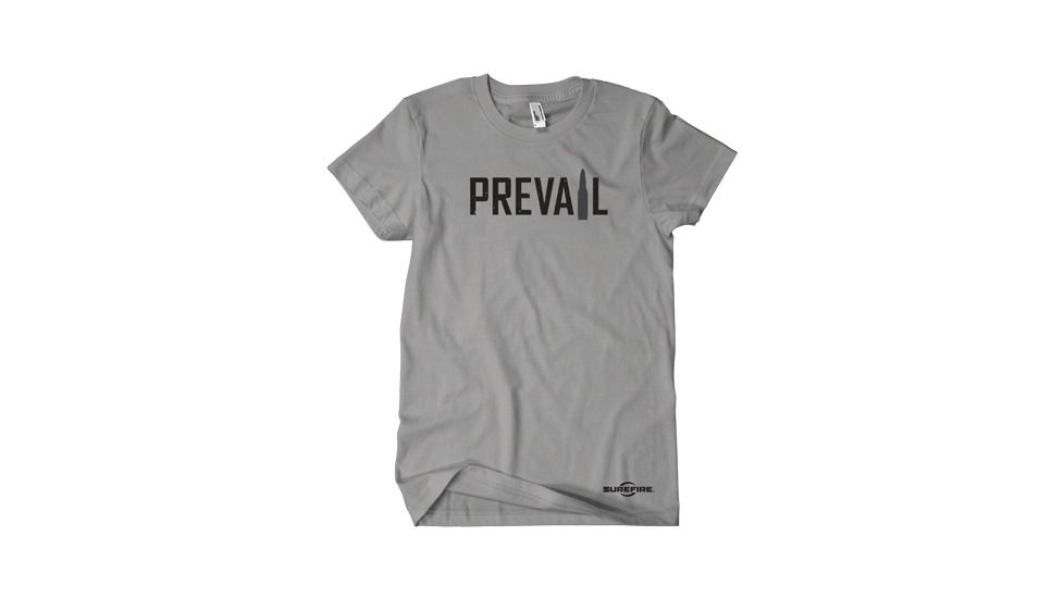 SureFire Prevail T-Shirt,Short Sleeve,Gray,Small SST-PR-GY-01