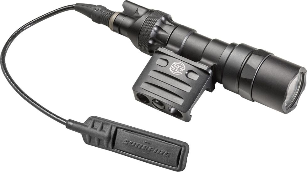 SureFire Scout Light w/Remote Switch, CR123A, RM45 Mount, White, 500 Lumens, Black, M312C-BK