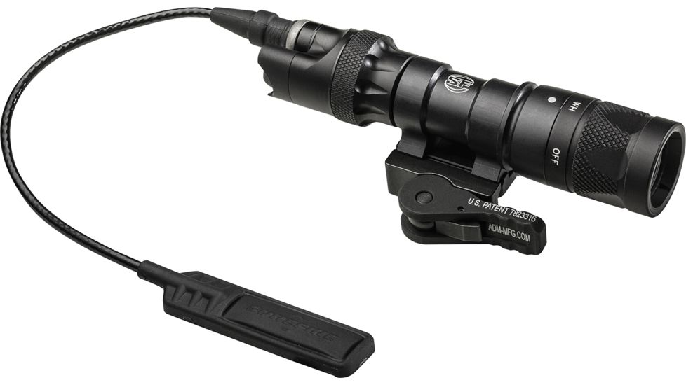 SureFire Scout Weapon Light, CR123A, White, 250 Lumens, Black, M312V-TN