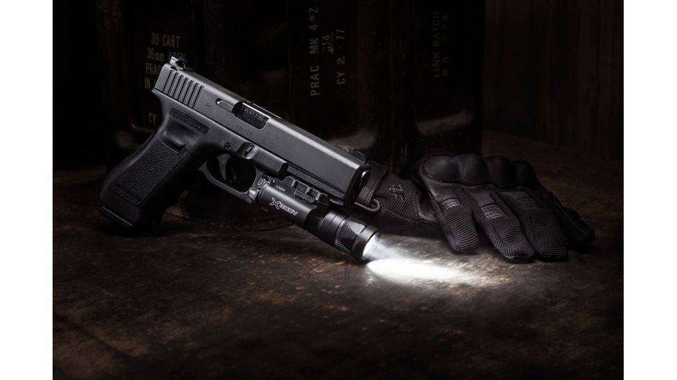 SureFire X300V Flashlight, CR123A, White, 350 Lumens, Black, X300V