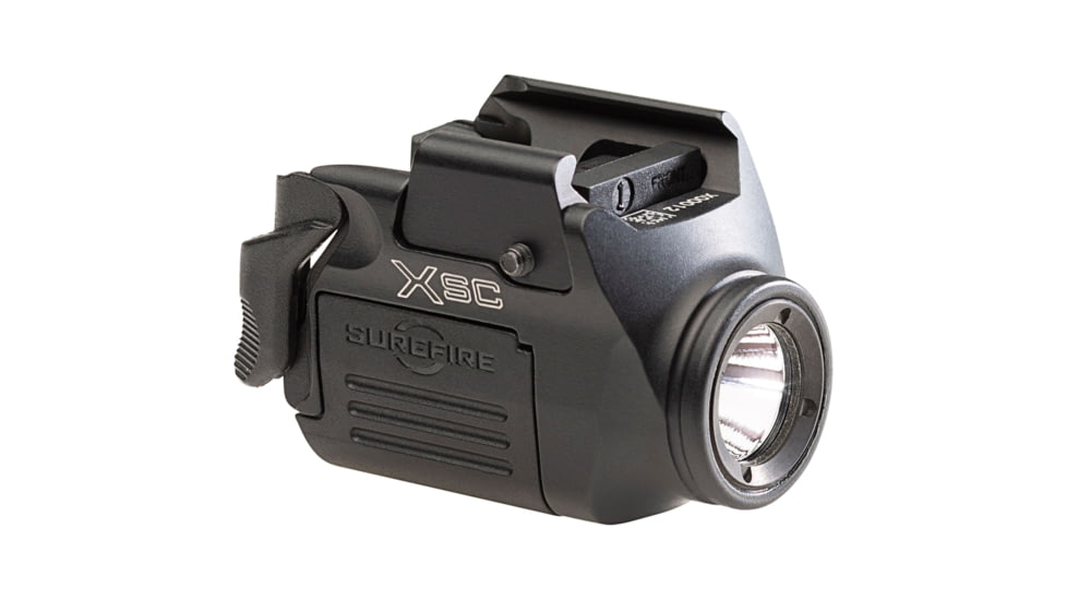 SureFire XSC-B Micro Compact LED Pistol Light, 3.7V Lithium Polymer Battery, White, 350 Lumens, Black, XSC-B