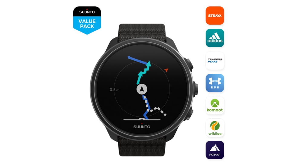 Suunto 9 G1 Baro Watches, Titanium Charcoal, SS050564000