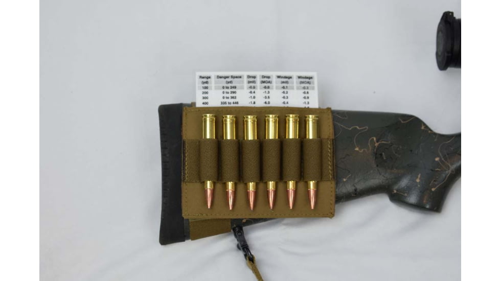 Tac Shield PRECISION RIF STOCK SHELL HOLDER 8 SHELLS BLACK COYOTE F2F37872