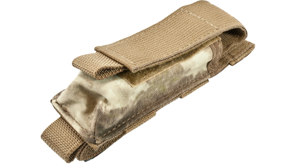 Tactical Assault Gear MOLLE 2 Battery Flashlight Pouch, A-TACS 813411