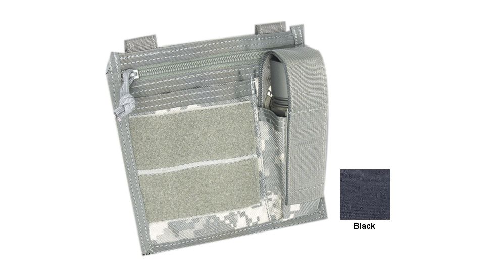 Tactical Assault Gear MOLLE Admin Pouch with Flashlight Pouch Black 811985