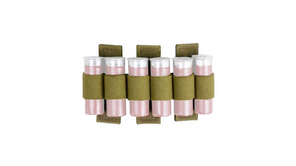 Tactical Assault Gear TAGs MOLLE Shotgun Shell Strip - 6 Round, Coyote 832641