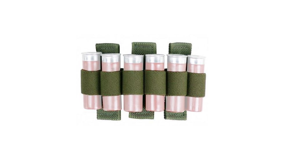 Tactical Assault Gear TAGs MOLLE Shotgun Shell Strip - 6 Round, Ranger Green 832643