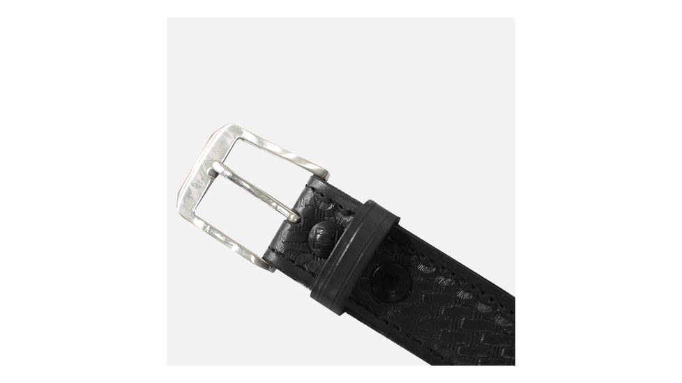 Tagua Gunleather Basketweave Leather Belt Size 38 Black BELD-130