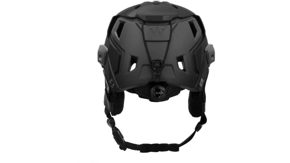Team Wendy M-216 Backcountry Ski Helmet w/ Princeton Tec Switch Rail Light, Black/Gray, Small/Medium, 83-1BKGY-SR