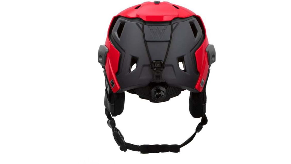 Team Wendy M-216 Backcountry Ski Helmet w/ Princeton Tec Switch Rail Light, Red/Gray, Small/Medium, 83-1RDGY-SR