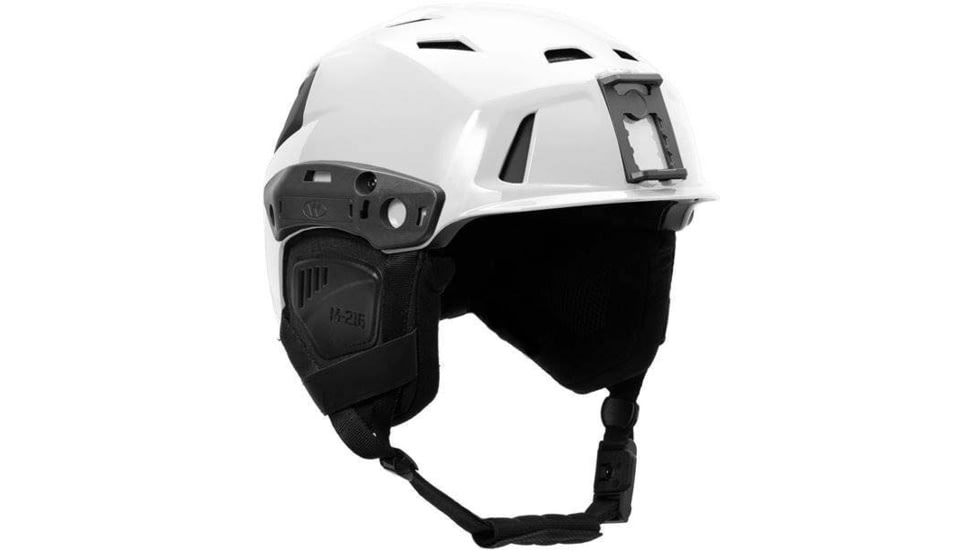 Team Wendy M-216 Backcountry Ski Helmet w/ Princeton Tec Switch Rail Light, White/Gray, Small/Medium, 83-1WHGY-SR