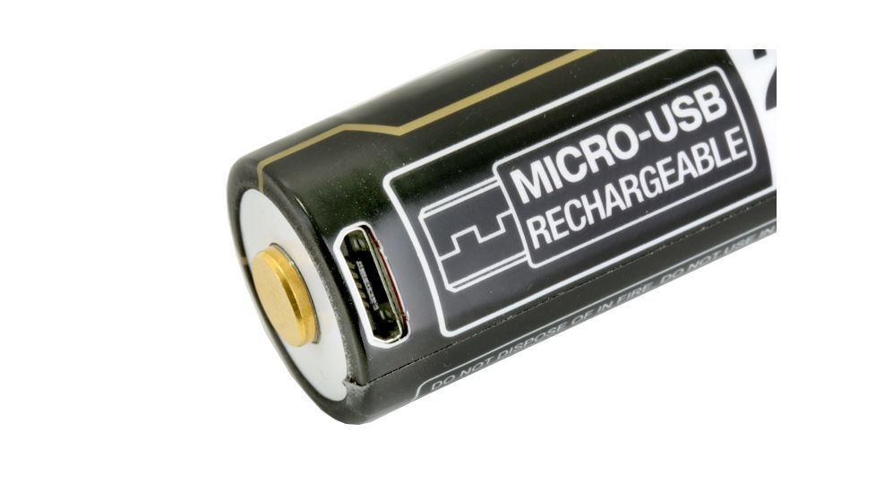 Tenergy T26B 3.6V 2600mAh Li-ion Rechargeable Battery w/Micro-USB Charging Port,Black,Pack of 2, 31778
