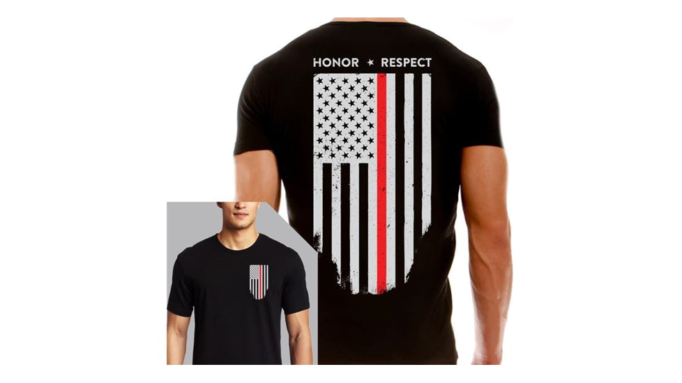 Men's T-Shirt - Thin Red Line Flag