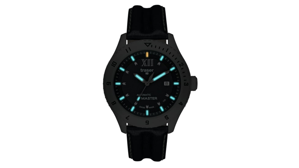 Traser Automatic Master, Leather Strap, Black, 46mm, 100242
