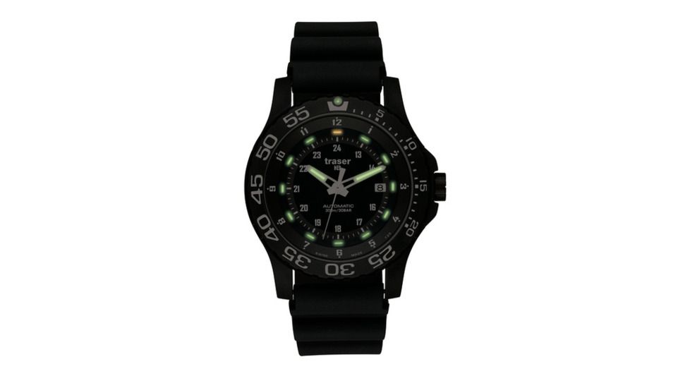 Traser Automatic Pro, Rubber Strap, Black, 45mm, 100373