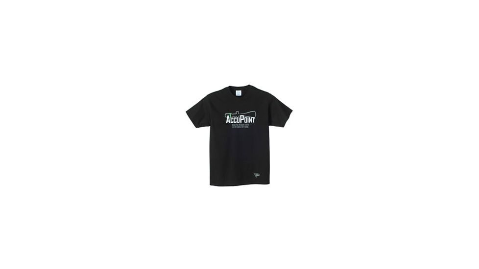 Trijicon Short Sleeve T-Shirt with AccuPoint Tagline, Black, XX-Large AP39-XXL