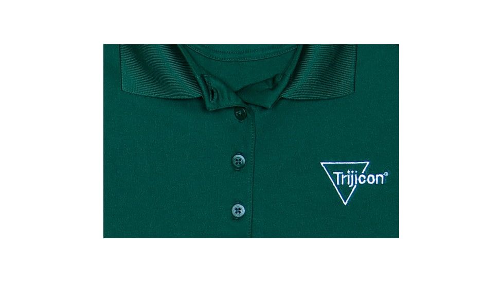 Trijicon Women's Short Sleeve Polo Shirt w/ Trijicon Logo, Green, Small AP54-SM