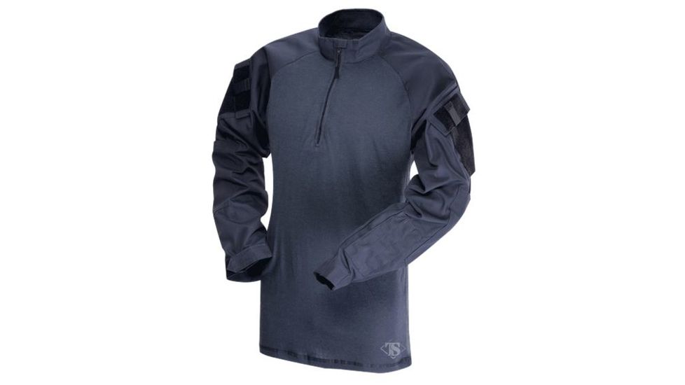 TRU-SPEC 1/4 Zip Tactical Response Shirt - Men's, Large, Regular, Navy/Navy, 2567005