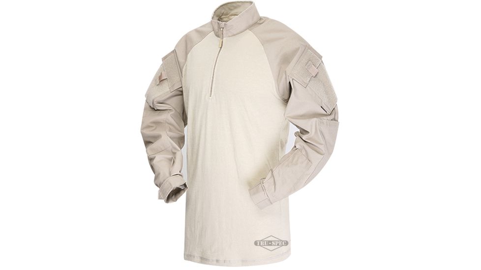 TRU-SPEC 1/4 Zip Tactical Response Shirt - Men's, Small, Regular, Khaki/Sand, 2564003