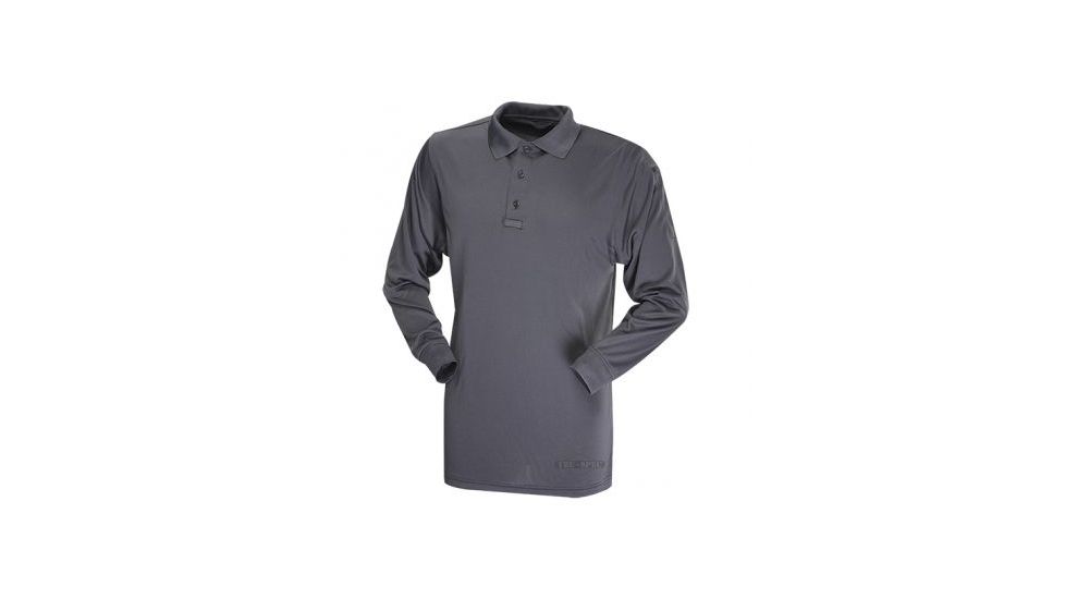 Tru-Spec 24-7 TAC LS Tee-Shirt 100% Poly, Charcoal, XLarge Regular 4611006