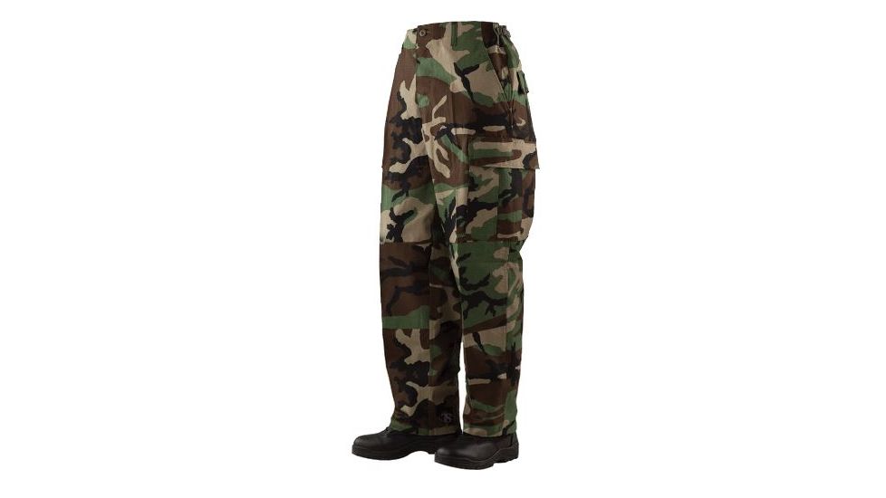 TRU-SPEC BDU 60/40 Co/Poly Twill Pants - Men's, Woodland Camo, Extra Small, Long, 1826022