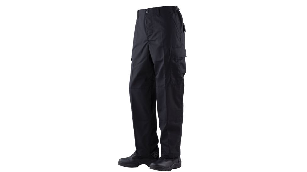 TRU-SPEC BDU 65/36 Poly/Co Rip Pants - Men's, Black, Extra Small, Regular, 1324002