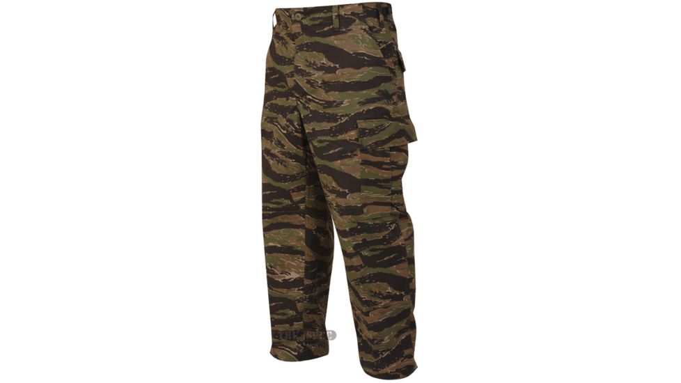 TRU-SPEC BDU 60/40 Co/Poly Twill Pants - Men's, Vietnam Tiger Stripe, Extra Small, Regular, 1628002