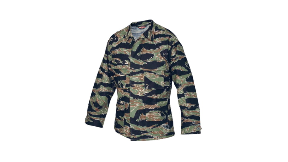 TRU-SPEC Classic BDU Coat 100% Cotton Jacket - Mens, Tiger Stripe, XSR, 1590002