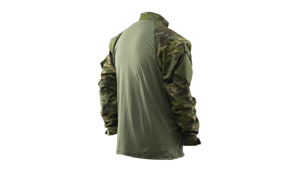 TRU-SPEC 1/4 Zip Tactical Response Shirt - Men's, Extra Small, Regular, MultiCam Tropic/Olive Drab, 2537002